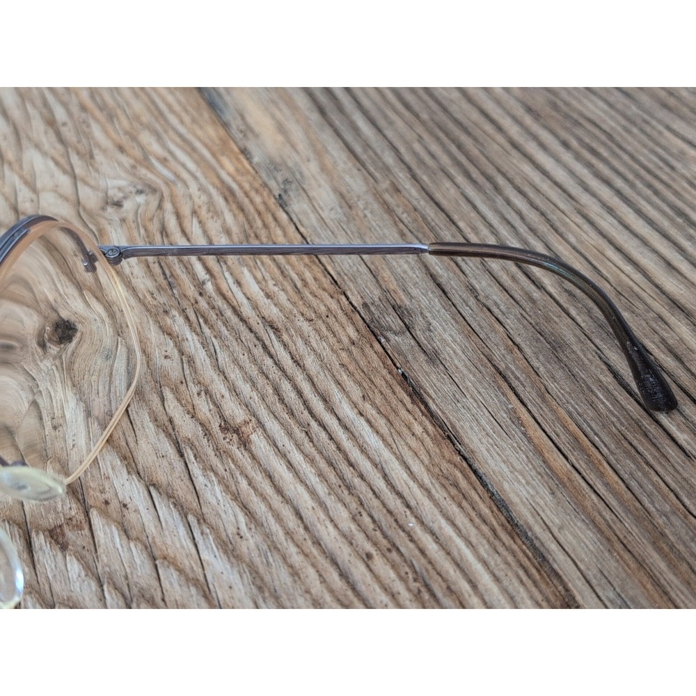 Vintage Logo Paris Eyeglasses Frames Mod 110 Silver Tone Half Rim 53-16 135 - Picture 16 of 16